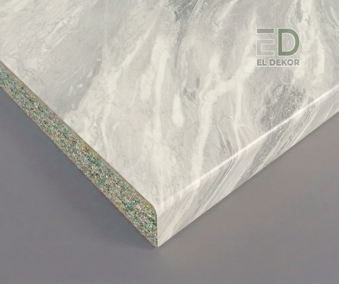 Столешница Slotex 4200x600x40 мм [ 00, W1/05] Nuvolato Marble 2341