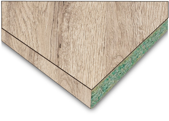 3852 P Дуб Корсика 
		h столешница 27, 40x3000x800