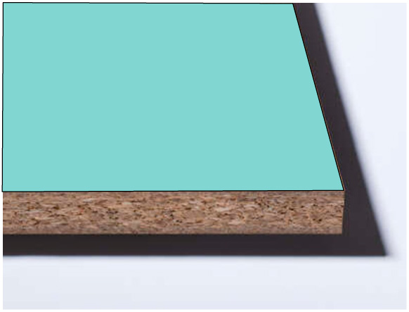 U500 Аква голубой ЛДСП Эггер 2800х2070x10