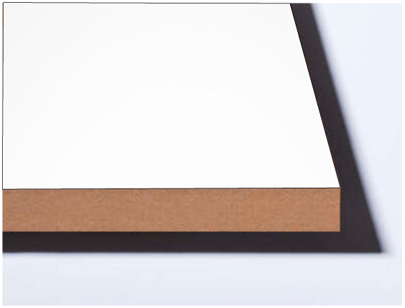 K 101 БЕЛЫЙ (ФАСАД) SM/PE/SE ЛМДФ SWISS KRONO 2800х2070x16