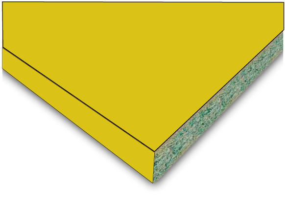 Столешница Slotex [DUO-Z] 4200x1200x40 мм 7615 Солнечный лайм