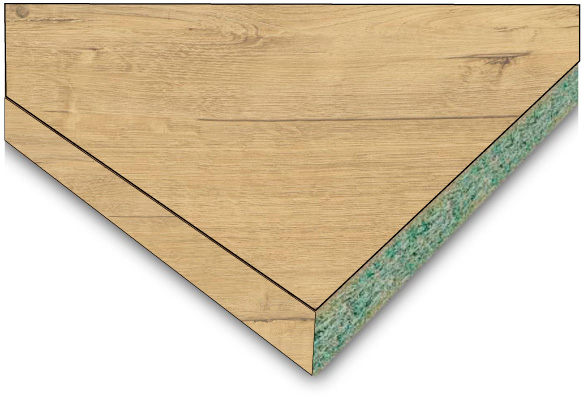 Столешница Slotex 1500x1200x40 мм [UU/05] 3829_Nw_ Дуб Бунратти