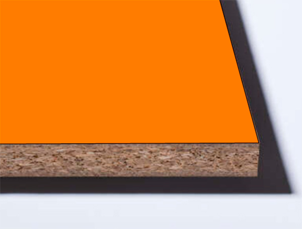 ЛДСП 2500х2070x16мм, декор: 0132 Оранжевый