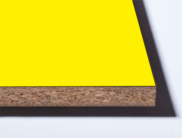 ЛДСП 2800х2070x25мм, декор: U131 Цитрусовый жёлтый