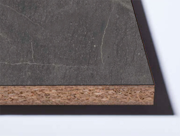 ЛДСП 2800х2070x25мм, декор: F244  Мрамор Кандела антрацит