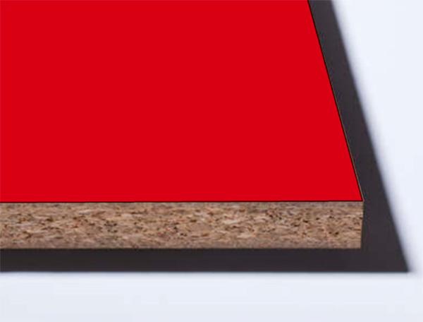 ЛДСП 2800х2070x16мм, декор: U323 Ярко-красный